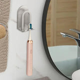 Maxbell Aluminum Toothbrush Holder Storage Rack Wall No Drilling Install Rustpoof Argent