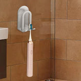 Maxbell Aluminum Toothbrush Holder Storage Rack Wall No Drilling Install Rustpoof Argent