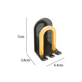 Maxbell Aluminum Toothbrush Holder Storage Rack Wall No Drilling Install Rustpoof Black Aureate
