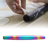 Maxbell Stainless Steel Rolling Pin Handheld for Dumpling Making Cookies Pastry Multicolor