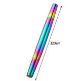 Maxbell Stainless Steel Rolling Pin Handheld for Dumpling Making Cookies Pastry Multicolor