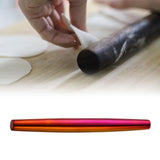 Maxbell Stainless Steel Rolling Pin Handheld for Dumpling Making Cookies Pastry Red