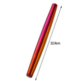 Maxbell Stainless Steel Rolling Pin Handheld for Dumpling Making Cookies Pastry Red