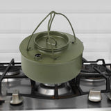Maxbell Camping Kettle Teapot Camping Cookware Outdoor Kettle for RV Outdoor Hiking Green