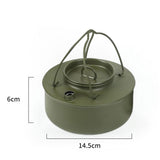 Maxbell Camping Kettle Teapot Camping Cookware Outdoor Kettle for RV Outdoor Hiking Green