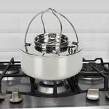 Maxbell Camping Kettle Teapot Camping Cookware Outdoor Kettle for RV Outdoor Hiking Argent