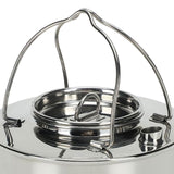 Maxbell Camping Kettle Teapot Camping Cookware Outdoor Kettle for RV Outdoor Hiking Argent