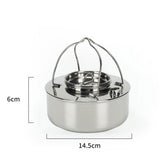 Maxbell Camping Kettle Teapot Camping Cookware Outdoor Kettle for RV Outdoor Hiking Argent