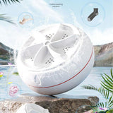 Maxbell Portable Mini Washing Machine Waterproof USB for Home Apartment Travel with switch color box