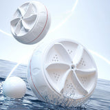 Maxbell Portable Mini Washing Machine Waterproof USB for Home Apartment Travel with switch clear box