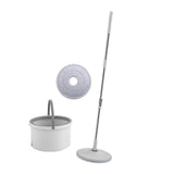 Maxbell Self Wring Rotation Floor Mop with Bucket for Hardwood Laminate Apartment 1 Microfiber Rag