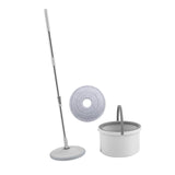 Maxbell Self Wring Rotation Floor Mop with Bucket for Hardwood Laminate Apartment 1 Microfiber Rag