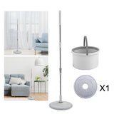Maxbell Self Wring Rotation Floor Mop with Bucket for Hardwood Laminate Apartment 1 Microfiber Rag