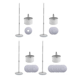 Maxbell Self Wring Rotation Floor Mop with Bucket for Hardwood Laminate Apartment 1 Microfiber Rag