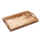Maxbell Wooden Serving Platters Tray with Handles Multi Functional Height 5cm