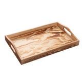 Maxbell Wooden Serving Platters Tray with Handles Multi Functional Height 5cm