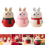 Maxbell Rabbit Shape Toothpick Dispenser Pressing Small Size Accessory Durable Red