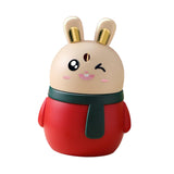 Maxbell Rabbit Shape Toothpick Dispenser Pressing Small Size Accessory Durable Red