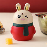 Maxbell Rabbit Shape Toothpick Dispenser Pressing Small Size Accessory Durable Red
