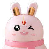 Maxbell Rabbit Shape Toothpick Dispenser Pressing Small Size Accessory Durable Pink