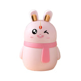 Maxbell Rabbit Shape Toothpick Dispenser Pressing Small Size Accessory Durable Pink
