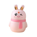 Maxbell Rabbit Shape Toothpick Dispenser Pressing Small Size Accessory Durable Pink