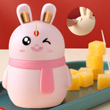 Maxbell Rabbit Shape Toothpick Dispenser Pressing Small Size Accessory Durable Pink