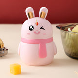 Maxbell Rabbit Shape Toothpick Dispenser Pressing Small Size Accessory Durable Pink
