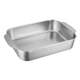 Maxbell Stainless Steel Fish Deep Baking Tray with Handles Durable 5.4cm Deep