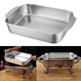 Maxbell Stainless Steel Fish Deep Baking Tray with Handles Durable 5.4cm Deep