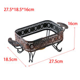 Maxbell Roasting Pan Rack for Fish Deep Baking Tray Durable Material Accessory