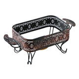 Maxbell Roasting Pan Rack for Fish Deep Baking Tray Durable Material Accessory