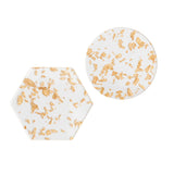 Maxbell Clear Acrylic Cup Coasters Tabletop Protection for Home Office Round