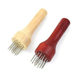 Maxbell Professional Meat Tenderizer with Wooden Handle for Marinade Turkey Beef White