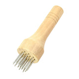 Maxbell Professional Meat Tenderizer with Wooden Handle for Marinade Turkey Beef White