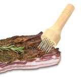 Maxbell Professional Meat Tenderizer with Wooden Handle for Marinade Turkey Beef White