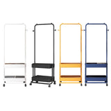 Maxbell Clothing Rack with Wheels Clothes Drying Rack for Bedroom Laundry Room White