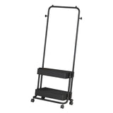 Maxbell Clothing Rack with Wheels Clothes Drying Rack for Bedroom Laundry Room Black