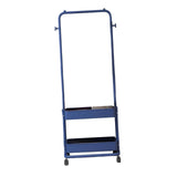 Maxbell Clothing Rack with Wheels Clothes Drying Rack for Bedroom Laundry Room Blue