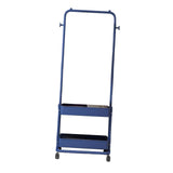 Maxbell Clothing Rack with Wheels Clothes Drying Rack for Bedroom Laundry Room Blue