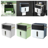 Maxbell Wall Mounted Toilet Paper Storage Waterproof with Shelf for Cafe Hotel Decor White