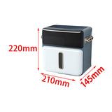 Maxbell Wall Mounted Toilet Paper Storage Waterproof with Shelf for Cafe Hotel Decor Blue