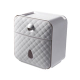 Maxbell Toilet Paper Holder Decoration Organizer Storage Box for Bathroom Hotel grey