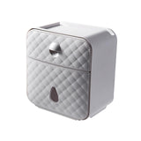 Maxbell Toilet Paper Holder Decoration Organizer Storage Box for Bathroom Hotel grey