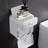 Maxbell Toilet Paper Holder Decoration Organizer Storage Box for Bathroom Hotel grey