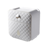 Maxbell Toilet Paper Holder Decoration Organizer Storage Box for Bathroom Hotel white