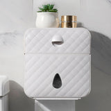 Maxbell Toilet Paper Holder Decoration Organizer Storage Box for Bathroom Hotel white