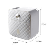 Maxbell Toilet Paper Holder Decoration Organizer Storage Box for Bathroom Hotel white