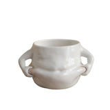 Maxbell Funny Ceramic Coffee Mug Water Cup White with Handles for Wedding Home