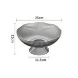 Maxbell Snacks Fruit Basket Bowl Fruit Bowl for Countertop Breads Snacks Ornaments Gray